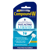 Compound W fast-acting liquid wart remover bottle with precision brush applicator