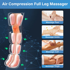 Comrelax Air Massager Calf-Toe-Foot wraps delivering targeted compression for leg comfort.