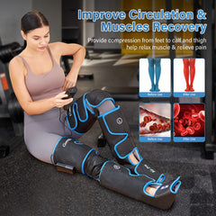 Comrelax Ice Wraps enable cold therapy for leg soreness relief.