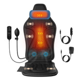 Comrelax back massager with heat in chair pad for deep relaxation and neck support.