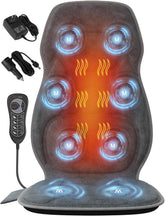 comrelax back massager with plush cover on a chair for cozy comfort during work