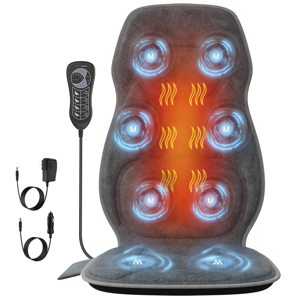 comrelax back massager plush cover for luxurious comfort and soothing back relief.
