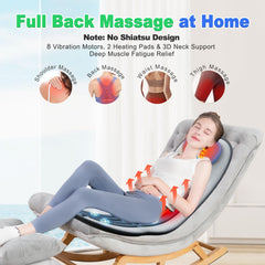 comrelax massage chair pad with 8 motors demonstrates full-body vibration for desk workers