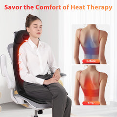 Comrelax warmth settings provide on-demand comfort while seated