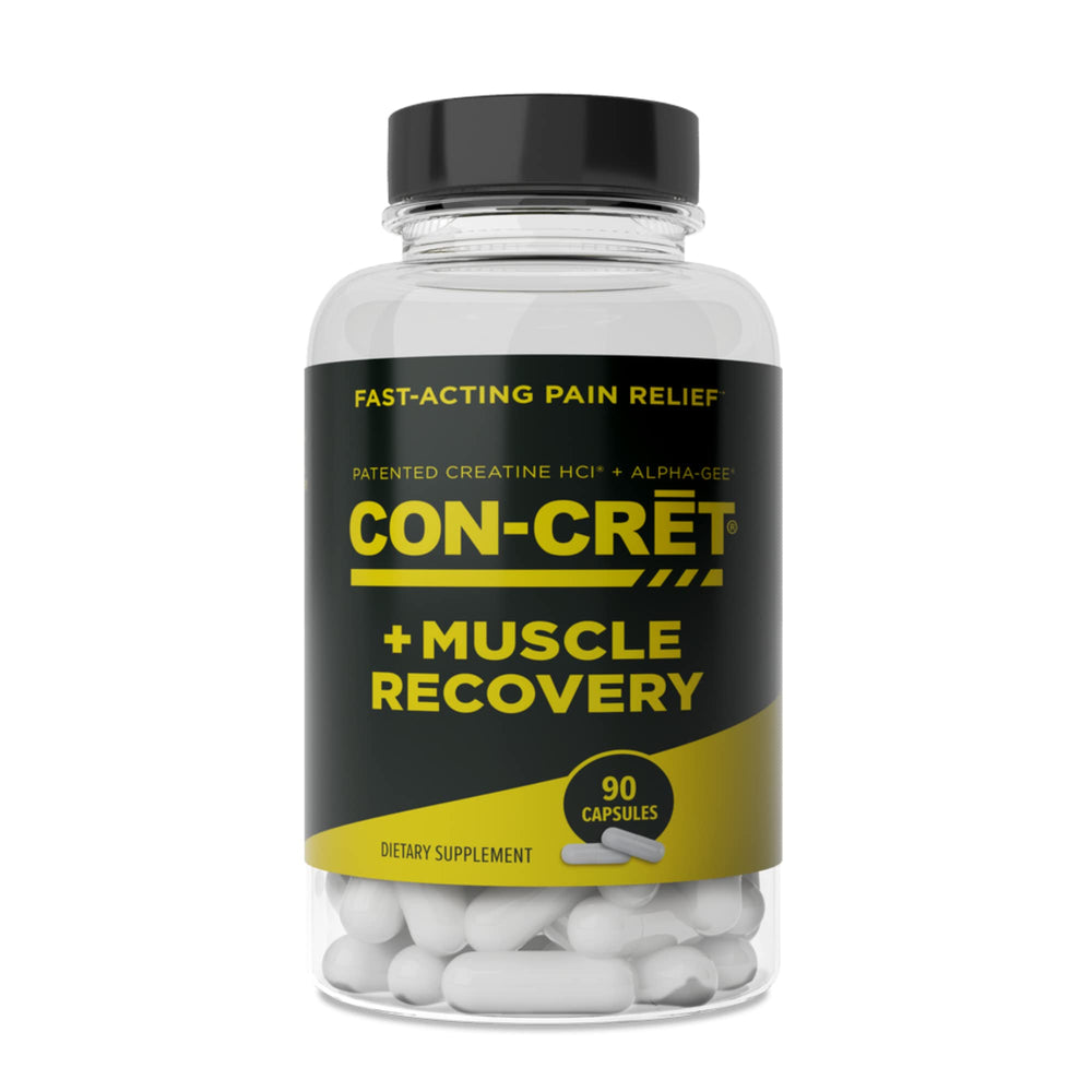 CON-CRET ProMera bottle front label highlighting recovery-focused ingredients.