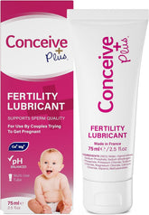 Conceive Plus fertility lubricant bottle with smooth texture for a comfortable session