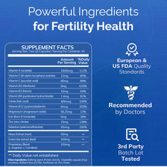 CONCEIVE PLUS ingredients panel highlighting L-Carnitine for sperm function
