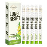 Convertta Lung Detox Diffuser Pen with mullein leaf close-up for natural lung support.