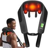 CooCoCo neck massager with heat coverage eases neck tension for relaxation