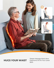 CooCoCo Shiatsu Back Massager spine nodes in motion for spine relief.