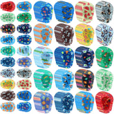 Copkim 100-pcs eye patches for kids, 20 styles, 3x2 inches, light-blocking and comfortable.