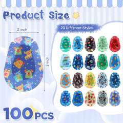 Copkim kids eye patches with gentle adhesive provide secure fit without harming delicate skin.