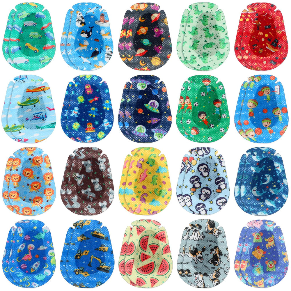 Copkim parches oculares para niños con dinosaurios, confortables y fáciles de usar.