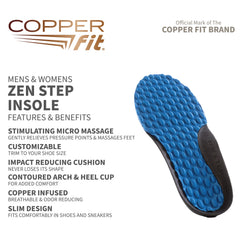 Close-up of Zen Step massage nodes easing foot pressure