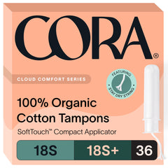 Cora tampons multipack packaging showing eco-conscious design for everyday period care