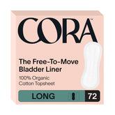 Cora topsheet organic cotton bladder liner provides a soft, skin-friendly base.