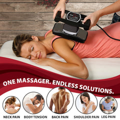 Core Products Jeanie Rub Massager on neck easing stiffness.