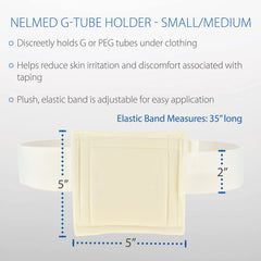 NelMed soft fabric supports sensitive skin for long wear.