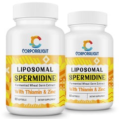CORPORALIGHT 30mg spermidine softgel liposome delivery for enhanced cellular uptake