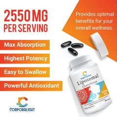 CORPORALIGHT liposomal glutathione with resveratrol collagen and hyaluronic acid