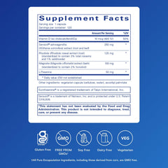 Pure Encapsulations Cortisol Calm capsules close-up for daily stress management support.