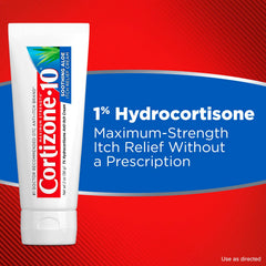 Cortizone-10 soothing aloe cream close-up showing creamy texture.