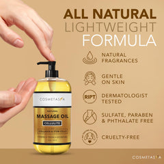 Cosmetasa lemon and grapeseed oil ingredients—natural renewal and circulation support.