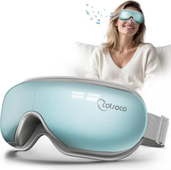 Cotsoco Eye Massager with Heat blue front view for travel relaxation
