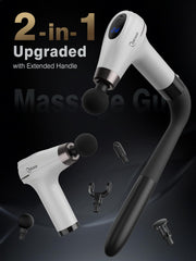 Cotsoco interchangeable heads for deep tissue massage across joints and legs.