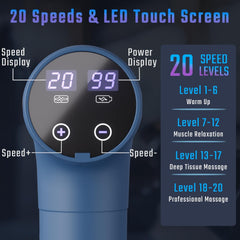 Cotsoco massage gun with nine attachments provides versatile muscle care.