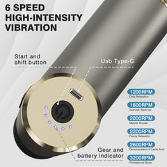 The cotsoco mini massage gun uses Type-C charging for easy on-the-go power.