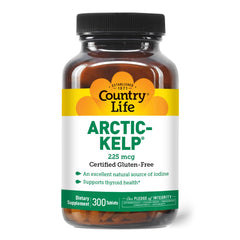Country Life Arctic-Kelp bottle on white background highlighting convenient daily thyroid support