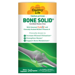 Country Life Bone Solid bottle showing a bone health supplement for daily support