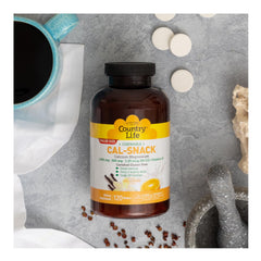 Close-up of Cal-Snack wafers highlighting easy-chew texture