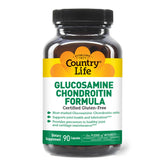 Country Life Glucosamine Chondroitin label close-up highlighting joint-support ingredients.
