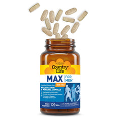 Country Life Max for Men packaging on shelf signals trusted wellness