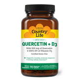 Country Life Quercetin 500mg bottle, premium immune support for daily wellness.