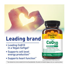 Close-up of CoQ10 softgels highlighting easy daily intake and cellular energy support.