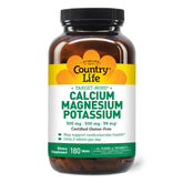 Country Life Target Mins bottle showing calcium, magnesium, and potassium for bone and heart support
