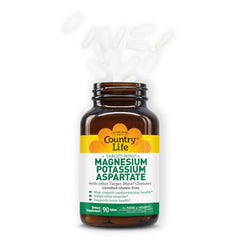 Country Life Target-Mins bottle label showing gluten free and vegan certifications