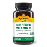 Country Life Vitamin C Buffered bottle with 500 mg tablets for daily immune support.