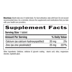 Country Life Zinc Picolinate vegan-certified seal signals dietary inclusivity