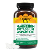 Country Life magnesium potassium bottle front showing heart health label