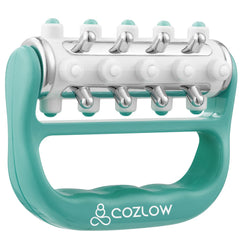 Cozlow MyoRelease massager green front view for targeted lymphatic relief at home