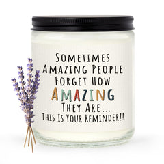 Craftique You are amazing candle label shows a loving gift message ideal for gifting.