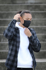 Cranberry USA Cranberry Carbon mask in black offers ASTM Level 3 protection and comfort.