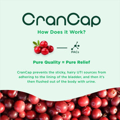 CranCap packaging shot emphasizing USA-made quality ingredients
