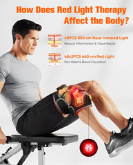CRAZYTECH red light therapy with 660nm/850nm for skin appearance and muscle recovery.