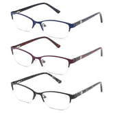 CRGATV reading glasses with blue light blocking half-frame for screen time comfort