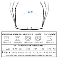 CRGATV women's wire-frame reading glasses for daily work and home use